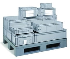 Foldbare plastkasser