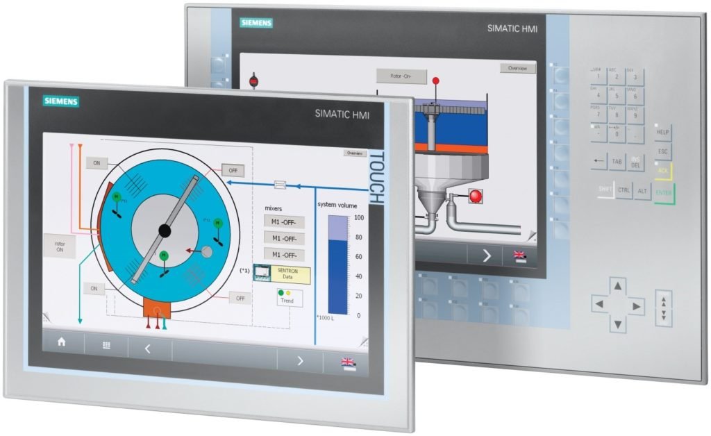 Dette billede illustrere Atex og marine godkendelser til Siemens operatørpaneler 15” til 22”