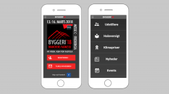 Dette billede illustrere BYGGERI’18 tilbyder ny messe-app