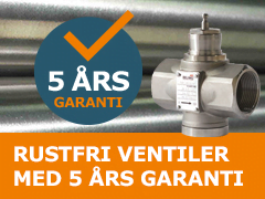 Dette billede illustrere Belimo – Også når ventilerne skal være rustfri