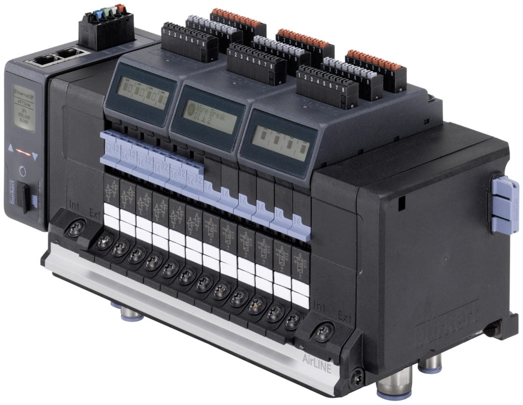 Dette billede illustrere Bürkert – Nyt design på ventiløer til ventilskabe i procesindustrien