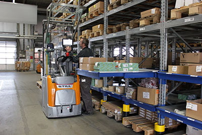 Dette billede illustrere Constructor – Palleudtræk forbedrer ergonomien for Danfoss ansatte