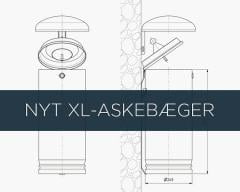 Dette billede illustrere DUTRA har udviklet et stort XL-askebæger, som har plads til mere