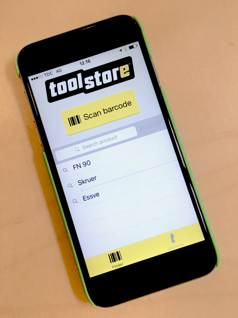 Dette billede illustrere ESSVE lancerer indkøbs-App på dansk