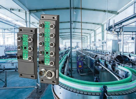 Dette billede illustrere Eaton – SmartWire-DT-blokmoduler