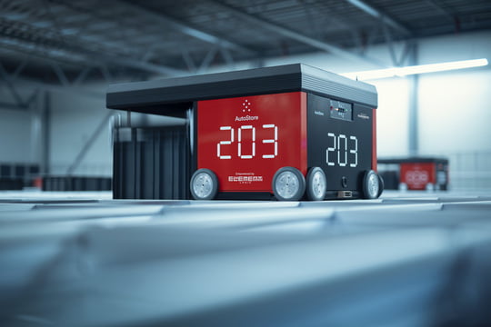 Dette billede illustrere Element Logic skal levere verdens største robotlager inden for tredjepartslogistik