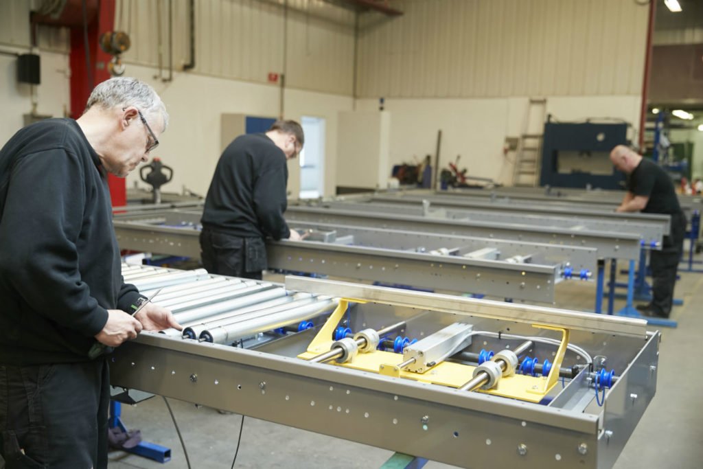 Dette billede illustrere Fuld fart på hos Dan Palletiser i Vemmelev