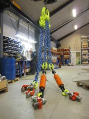 Dette billede illustrere Fyns Kran Udstyr leverer unikt kædesæt til offshore kunde