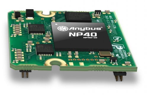 Dette billede illustrere HMS leverer Anybus modul nr. 5.000.000 til Parker Hannifin