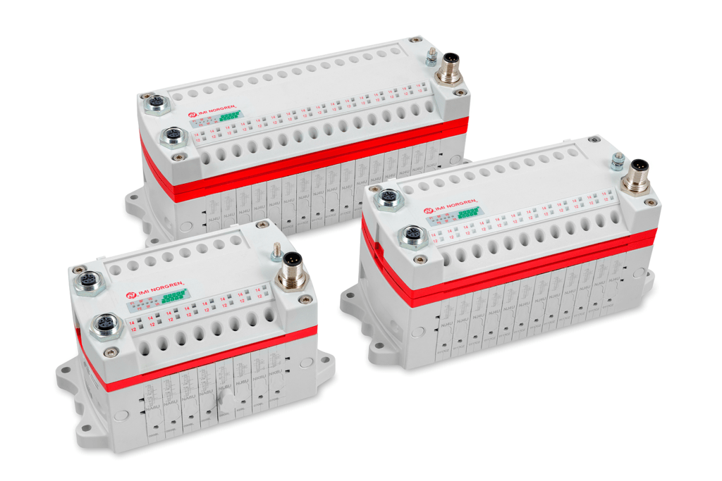 Dette billede illustrere IMI Precision Engineering opgraderer sine ventiløer med PROFINET IRT og EtherNet/IP