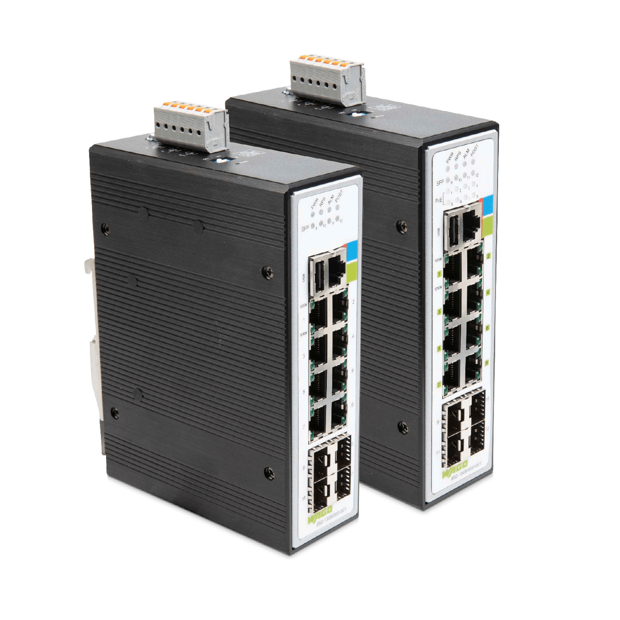 Dette billede illustrere Meget effektive WAGO industrial managed switches til energileverandører