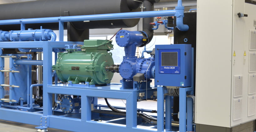 Dette billede illustrere Nidec Industrial Automation – Sandsynligvis verdens mest energieffektive varmepumpe til serverkøling