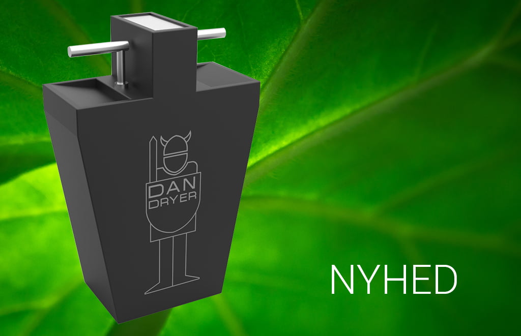 Dette billede illustrere Nye DAN DRYER AirTap håndtørrere