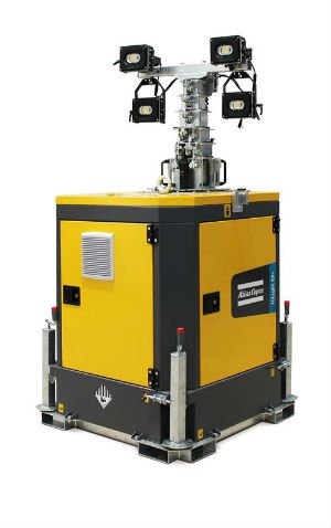 Dette billede illustrere Nyt batteridrevet lystårn fra Atlas Copco tilbyder nul støj og udledninger