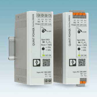 Dette billede illustrere Phoenix Contact – Kompakt og kraftig strømforsyning