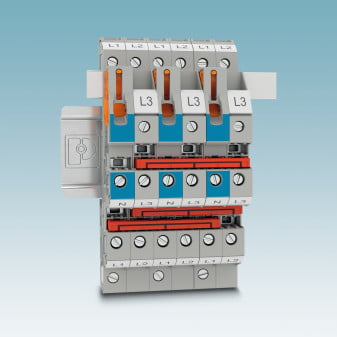 Dette billede illustrere Phoenix – Fleretageklemmer til bygningsinstallation sparer plads