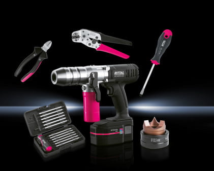 Dette billede illustrere Rittal – Håndværktøj til effektiv produktion af eltavler