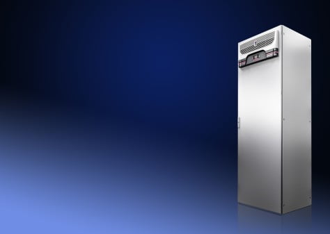 Dette billede illustrere Rittal integrerer køling i indkapslingen