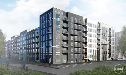 Dette billede illustrere Rockwool – Ny stenuldsløsning hæver både brandsikkerhed og æstetik på Sluseholmen