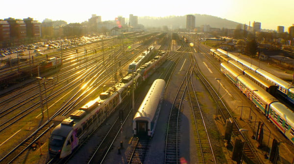 Dette billede illustrere Roxtec sikrer baneinfrastrukturen i Belgien
