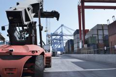 Dette billede illustrere SICK – 3D-vision til køreassistance til store erhvervsmaskiner