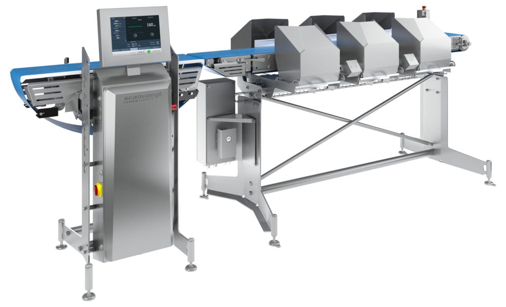 Dette billede illustrere Scanvægt – Nye vægte-koncepter sikrer nøjagtig og hurtig vægtsortering til proces-industrien