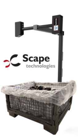 Dette billede illustrere Scape Technologies gør bin-picking attraktiv for endnu flere virksomheder