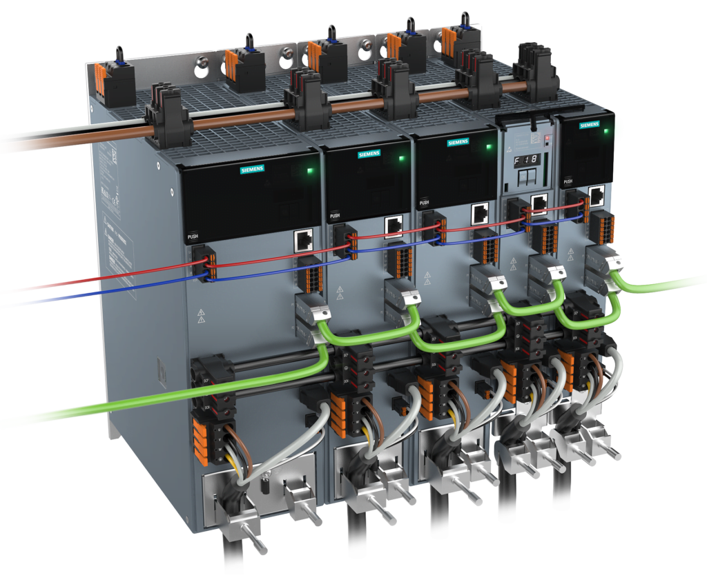 Dette billede illustrere Siemens – Starterkit af komplet servosystem