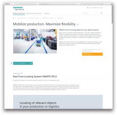 Dette billede illustrere Siemens – Styr på fabrikken med Simatic RTLS