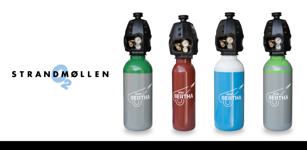 Dette billede illustrere Strandmøllen – MINI BERTHA mere gas – mindre flaske