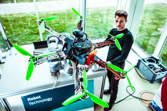 Dette billede illustrere Teknologisk Institut – Droneteknologi i hastig udvikling