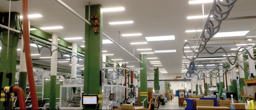 Dette billede illustrere CO2LIGHT – Superfos LED-optimeret til markante energibesparelser