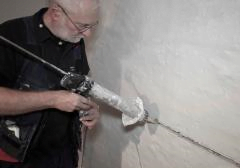 Dette billede illustrere Drytechs metode til udtørring af kældre blåstemples med Önorm