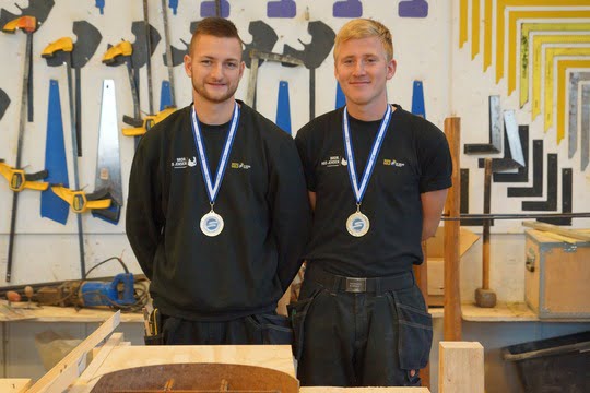 Dette billede illustrere Mathias og Mads er regionens dygtigste bygningsstruktører