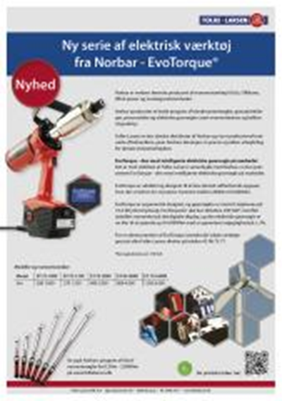 Ny serie af elektrisk værktøj fra Norbar – EvoTorque