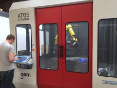 Dette billede illustrere HBN-Teknik investerer i fuldautomatisk 3D scannerløsning fra GOM