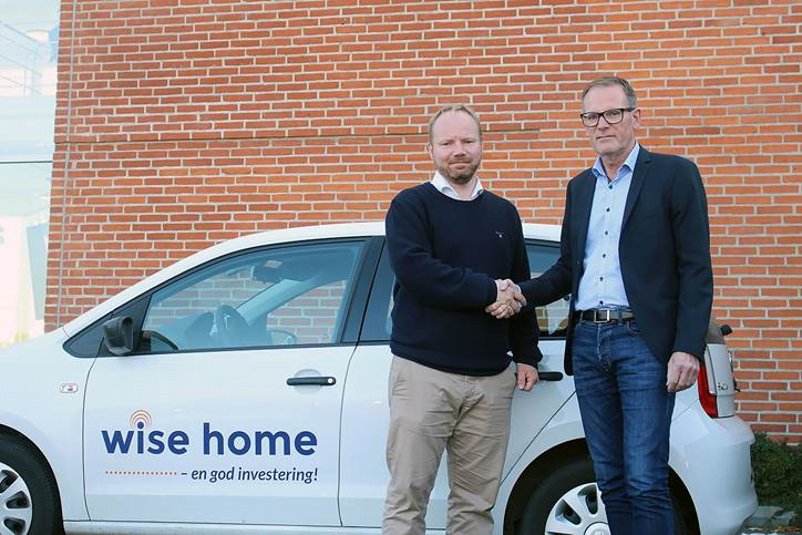 Dette billede illustrere Kamstrup og Wise Home indgår partnerskab