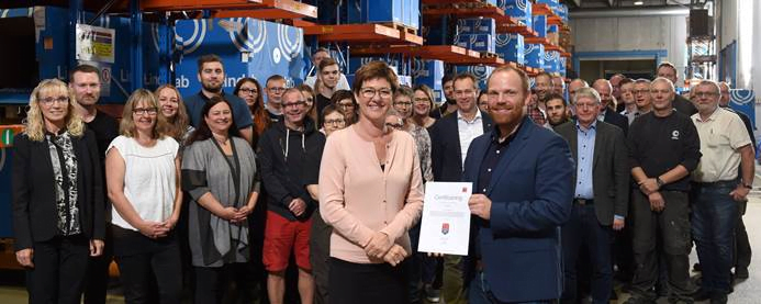 Dette billede illustrere Lindab vil have Danmarks gladeste medarbejdere