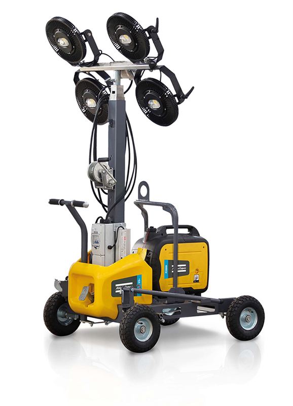Dette billede illustrere Atlas Copco har tilføjet tre nye LED-modeller til HiLight tower-sortimentet