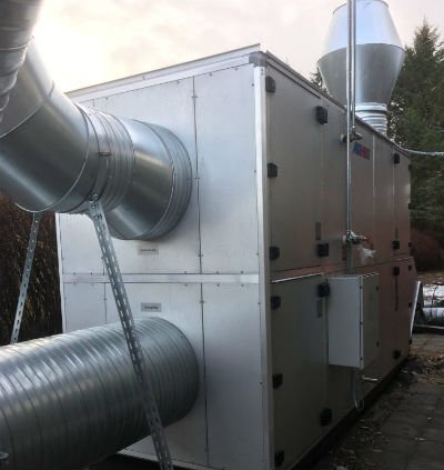 Dette billede illustrere MultiAir leverer ny ventilationsløsning til Sindal Trappen