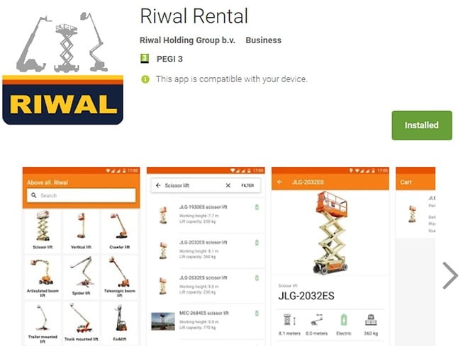 Dette billede illustrere Riwal lancerer ny kundeapp