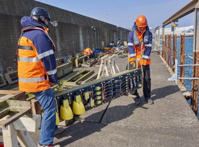 Dette billede illustrere Steute – Korrosionsbestandigt koblingsudstyr afprøves og testes ved Nordsøen