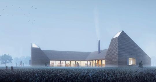 Dette billede illustrere Taasinge Elementer A/S –    Træ er nøglen til det bæredygtige byggeri