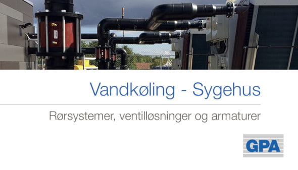 Dette billede illustrere GPA Flowsystem – Vandkøling Sygehus Sønderjylland