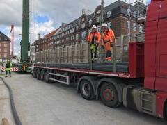 Dette billede illustrere Aarsleff sparer 2,9 tons CO2 på postgrunden i København