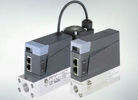 Dette billede illustrere Burkert – State-of-the-art teknologi – Masseflowcontroller med integreret web server