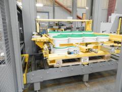 Dette billede illustrere Dan Palletiser – Specialdesignet palleteringssystem erstatter manuelt arbejde