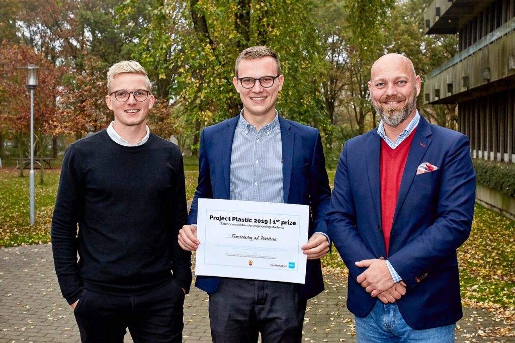 Dette billede illustrere En plastsorteringsmaskine sikrede Rasmus og Emil sejren i PROJECT PLASTIC 2019