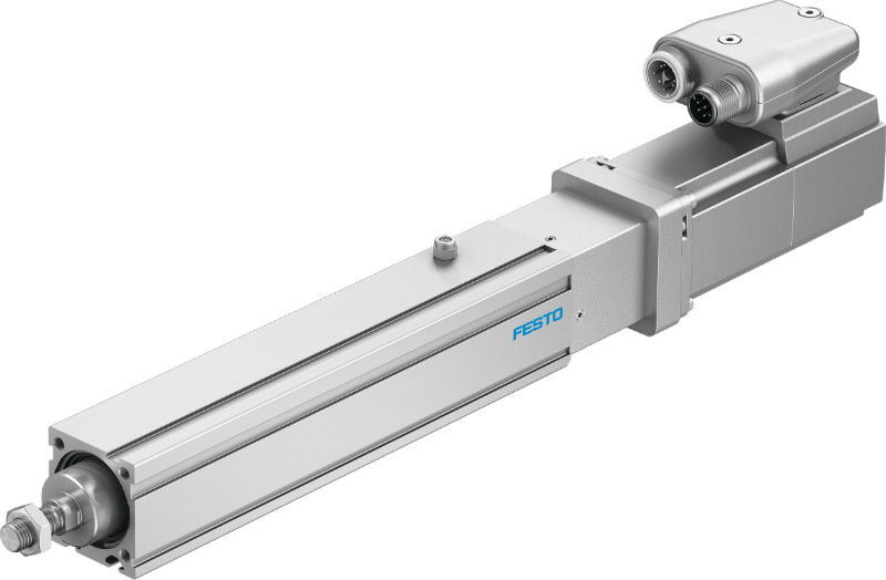 Dette billede illustrere Festo lancerer præcis og økonomisk elektrisk cylinder