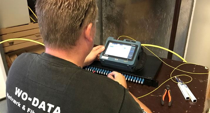 Dette billede illustrere Hans Følsgaard – Optimalt fiber-måleværktøj for WO-Data